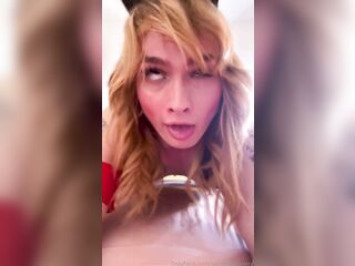 Trans Nurse Swallows Patient's Thick Load