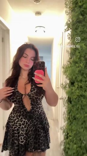 Leopard print dress