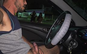 Information on the Street for Two Hot Girls Who Were at the Bus Stop!