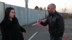 Sexy Brunette Teen Freya Gets Fucked & Facialized In The Car Ride