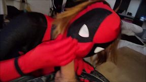 nylonxtreme - update #87 - deadpool zentai blowjob sex