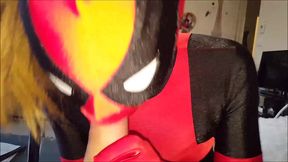 nylonxtreme - update #87 - deadpool zentai blowjob sex