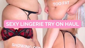 Busting Out! The "Too Small" Lingerie Try-On - Showing Off My Huge Curves