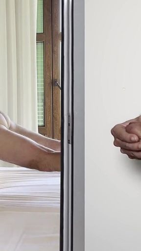 Husband Caught His Cheating Wife and Jerked off Secretly While Watching