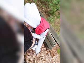 Risky Outdoor Quick Sex with 18yo Teen