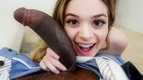 Brickzilla & Molly Little in Massive Cock VS StepDaughter - BangBros