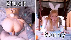 Stuck Easter Bunny Get's Her Pussy Pounded