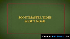 Noah White got his pucker drilled  in doggy style by Scoutmaster Dylan Tides