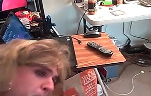 Crossdresser takes care of them all