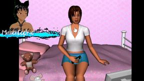 Stop the TV - an Old Game Where a Lady Is Masturbating in Her Room so Let's Help Her
