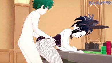 Momo Yaoyorozu and Izuku Midoriya have intense sex in a casino. - My Hero Academia Hentai
