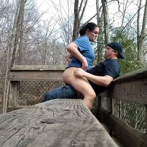 Amateur couple ALMOST caught fucking at the park