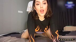 Steamy Student 18+ Gives Oral And Rides Penis