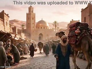 Harem princes serf: movie scene 01: 1st steps (AI clip)