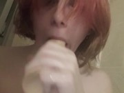 Jessica wildwood Deepthroats a Dildo 2019 Tgirl