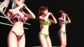 【MMD】WAVE AB-4 & Kanon & Alice (+Facial expression Kasuko)【R-18】