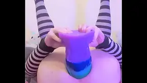Femboy Raine Stretches Wide for Four Huge Dildos — Mind-Bending Solo Play
