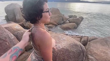 Shibari na praia