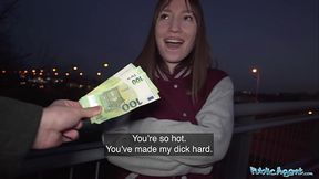 Public Agent - Hot brunette dances for me in PUBLIC before I fuck her hard