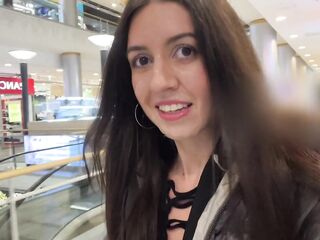 Cumwalk in Public Shopping Mall