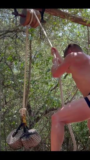 Rope Weight Pull Down Workou