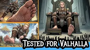 [Story] Giantess Valkyrie Barefoot Crush: Tiny Warriors Tested for Valhalla