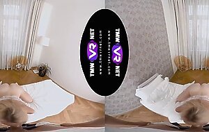 Petite & sexy Asian TS transgender ladyboy perky tits shemale pornstar Emy sucks Bareback Ass Fucked