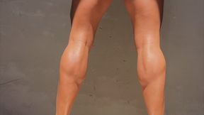 Absolute Legs #119 Flexing calves in bikini 4K