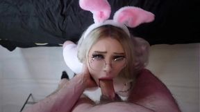 Destroying my big cock stepsister's throat
