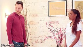 Hot Ebony Darling Bangs With Her Yoga Class Teammate