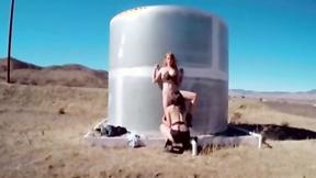 Outdoor scissoring with Jayme Langford & her dyke babe