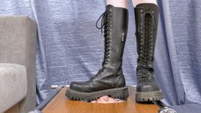 Cosplay 19 yo girl in Doc Martens boots tramples my floor-face (part 3 of 3), flo372x 2160p