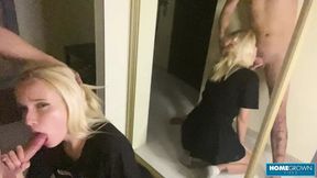 Blonde Babe Moans Loud While Getting Her Pussy Banged Hard