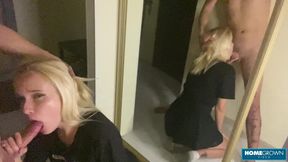 Blonde Babe Moans Loud While Getting Her Pussy Banged Hard
