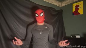 Spider-Man Mask Edging Fantasy: Jerking My Hard Cock for Gwen Stacy Until Miles Morales Ruins My Cumshot