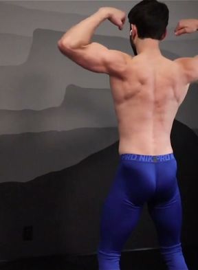 Post Workout Strip and Flex and Show off Then Get off!!
