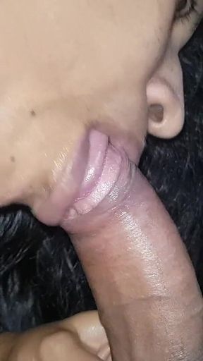 Indian Village Girl with Amazing Deepthroat Skills, Gagging Cum Drinking