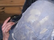 Peeing work pants/panties