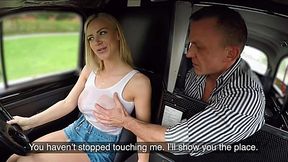 Busty blonde gets wet while hot drive - Reality Porn