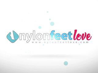 Wicked Vixen in Sparkly Halter Suit Flaunts Her Feet Encased in a Fat Red Boots