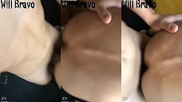 Meu safado favorito colocou anel peniano no saco pra demorar pra gozar e socou a pica no meu rabo de quatro
