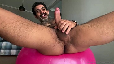 Naked home exercises - until cum