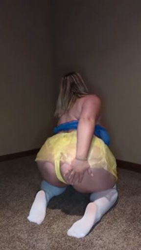 Snow White Lingerie costume try on and posing