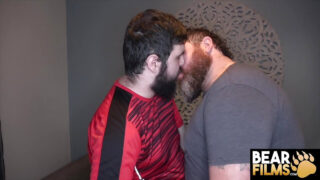 Fetish film of bear tattooed gay whores assfucked