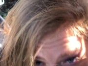 Busty Teen Skylar Snow Sucks Dick on the Golf Course