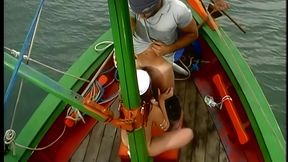 jennifer singer gives blowjob on sailboat mast