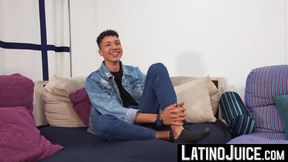 LatinoJuice.com - Kinky Nolan Martin masturbates before fucking Vincent Landi