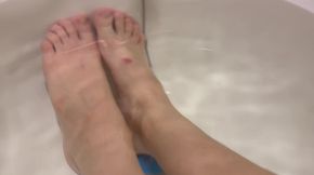 Feet in bathrom