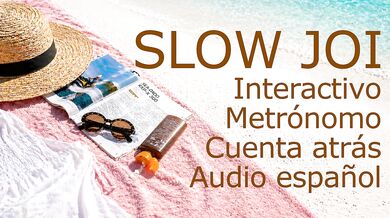 Slow JOI lento con cuenta atrás y metrónomo en español