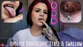 Upclose Endoscopic Voring Tease And Swallow: POV & Third Person Voring, Burping, Digestion Noises, Belly Play, Shrinking Fantasy, Audio SFX Ft Raquel Roper